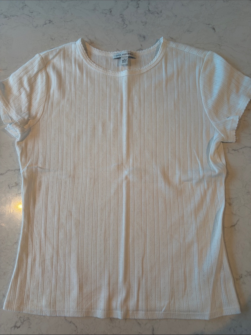 Free Assembly Pointelle Top